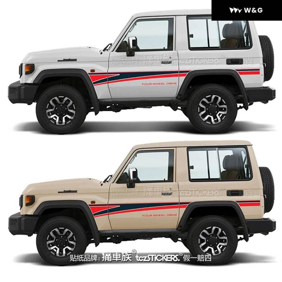 車用 ステッカー トヨタ ランドクルーザー LJ70 LJ71 BJ73 BJ74