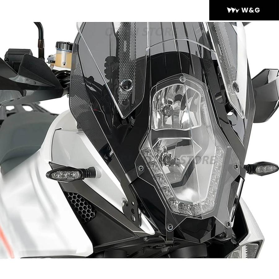 1050アドベンチャーADV 1190アドベンチャー/R 1290スーパーアドベンチャー/T オートバイ バイク ヘッドライト ガード プロテクター クリアレンズ カバーの画像