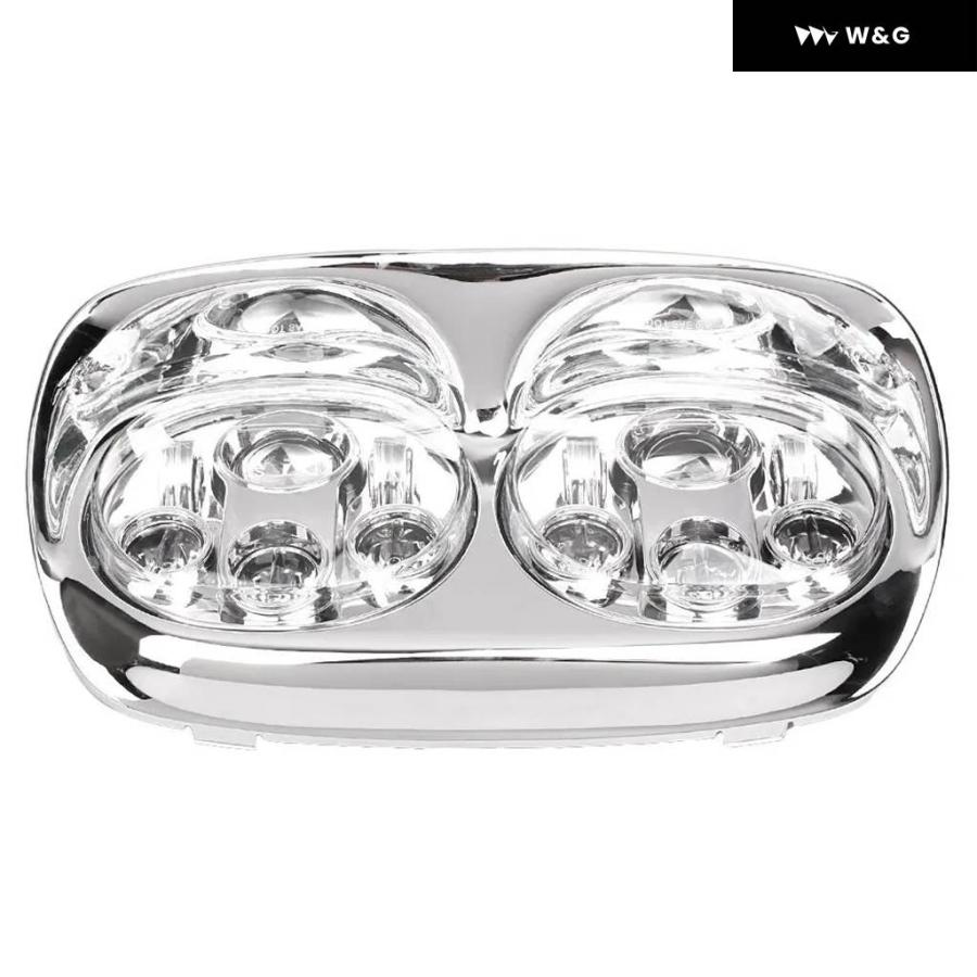 ロードグライド オートバイ バイク ヘッドライト 90W デュアル 5.75 LED ヘッドライト ロードグライド 2004-2013 DOT 承認済みの画像