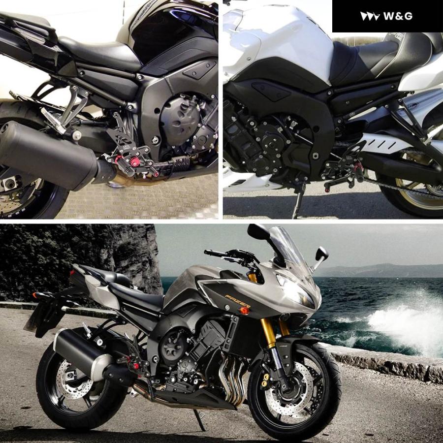 FZ1 FZ8 リアセット フットレスト フットペグ オートバイ バイク フットレスト ヤマハ FZ1 2006 2007 2008-2014 FZ8 2010-13_5