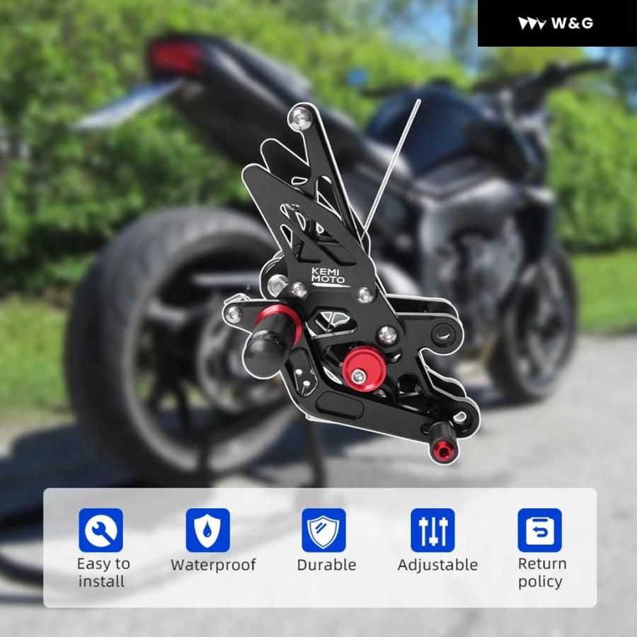 FZ1 FZ8 リアセット フットレスト フットペグ オートバイ バイク フットレスト ヤマハ FZ1 2006 2007 2008-2014 FZ8 2010-13_6