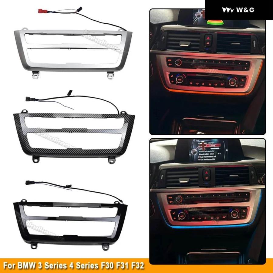  F30アンビエントライト付きエアコンパネルとOBDコネクター BMW 3 4シリーズ F30 F35 F36 3GT F34 M3 M4 F80 F82 F83 アンビエント