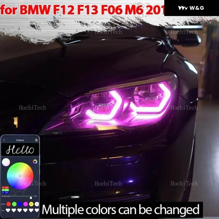 【並行輸入品】BMW 6シリーズ F12 F13 F06 M6 2011-2017 RGBマルチカラーアプリ コントロール M4 スタイル ...