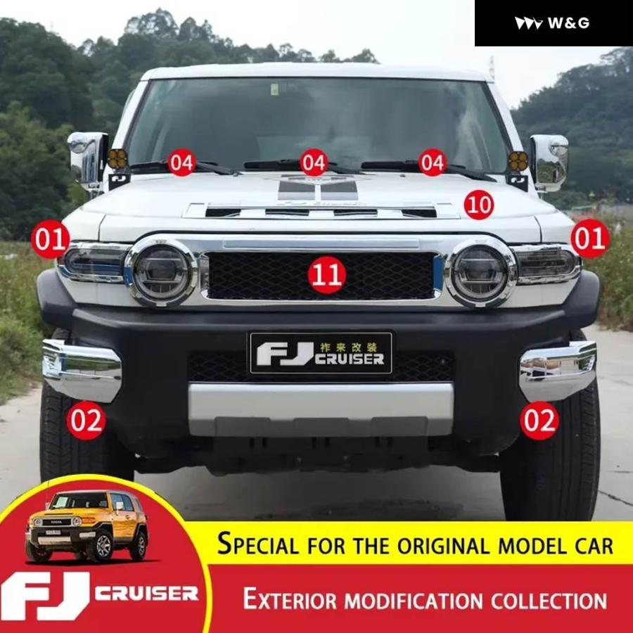 並行輸入品トヨタ FJクルーザー バックミラー カバー クローム