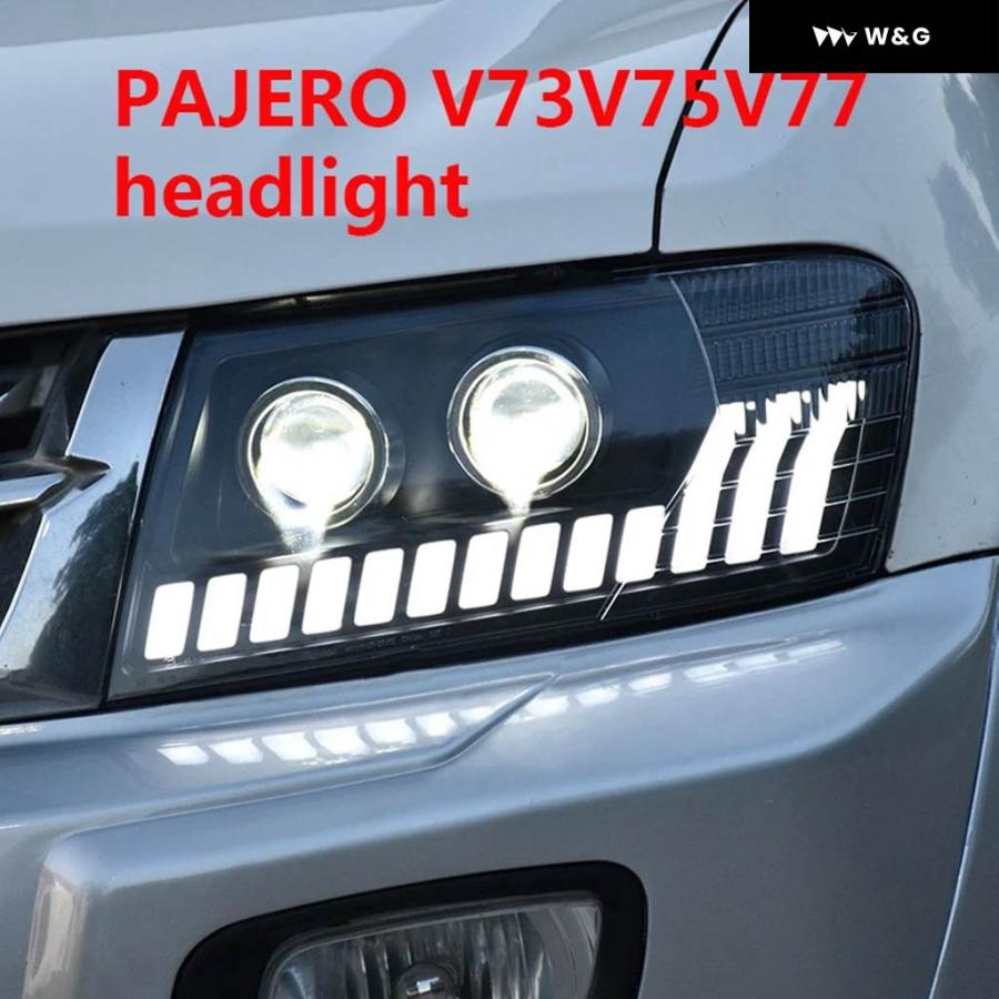 並行輸入品】ヘッドライト 三菱 パジェロ V73 V75 V77 2004-2016