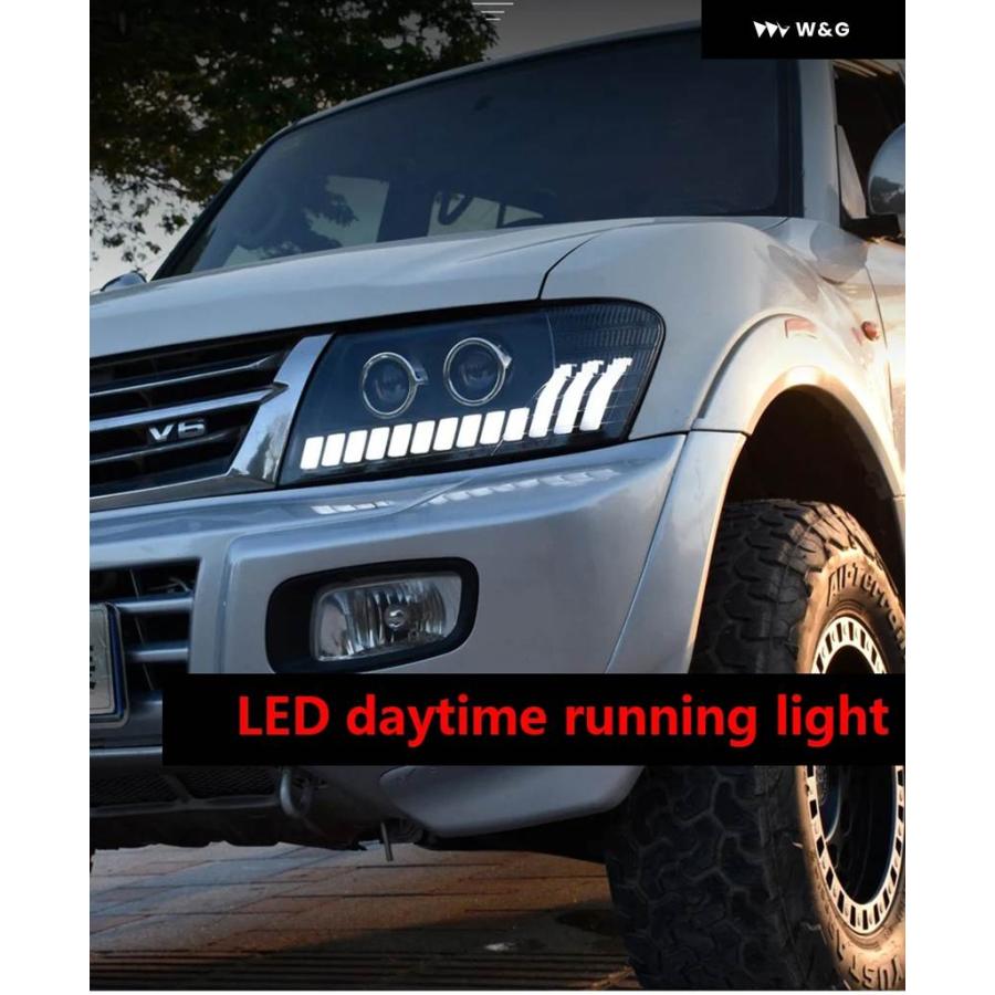 並行輸入品】ヘッドライト 三菱 パジェロ V73 V75 V77 2004-2016