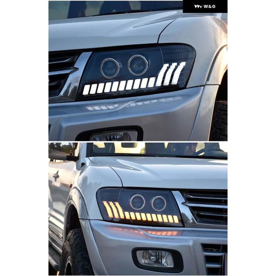 並行輸入品】ヘッドライト 三菱 パジェロ V73 V75 V77 2004-2016
