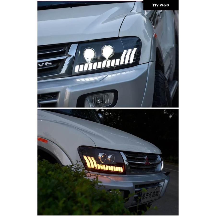 並行輸入品】ヘッドライト 三菱 パジェロ V73 V75 V77 2004-2016