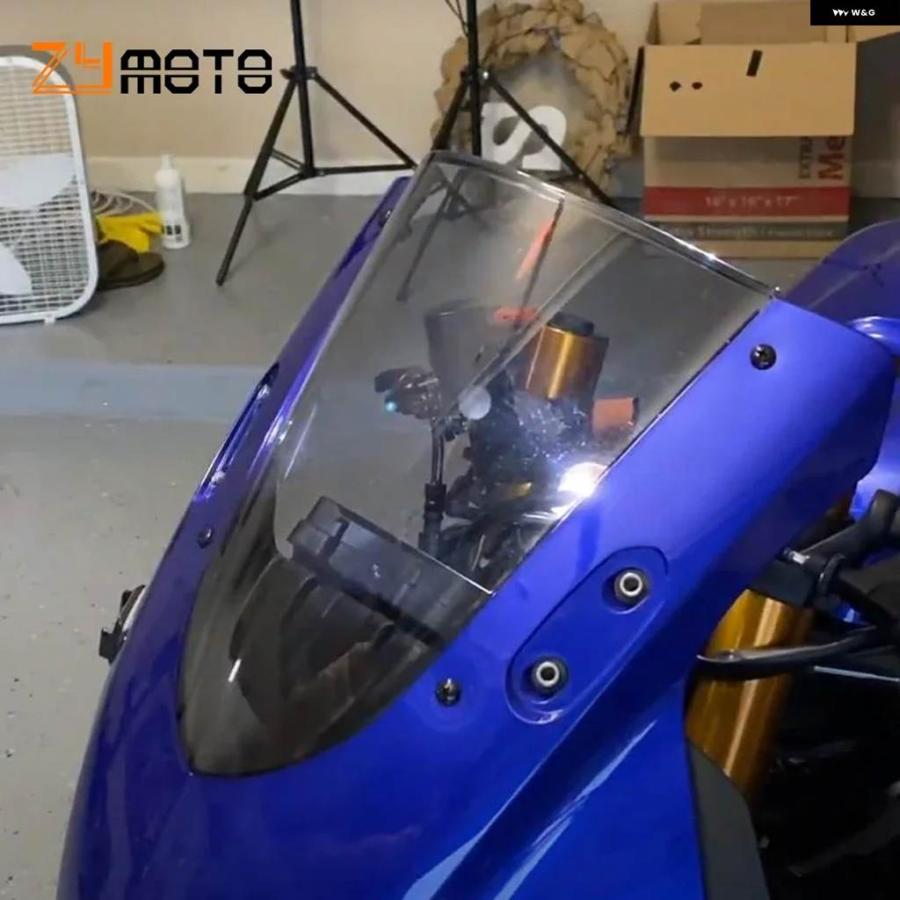 ブランド登録なし - 並行輸入品自動二輪車 風防ガラス 気流映写幕 ダブル砂上の楼閣 ヤマハ YZF R25 R3 2019 2020 YZF-R3 YZF-R25 YZFR3 YZFR25 付属品