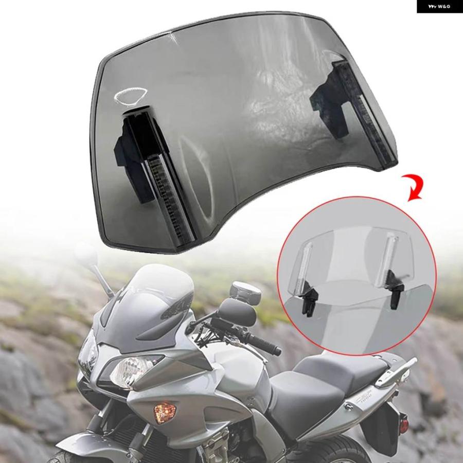 並行輸入品ホンダ CBF1000 CBF125 500 600 バイク 調整式 フロントガラス エクステンション スポイラー フロントガラス エア ディフレクターの画像