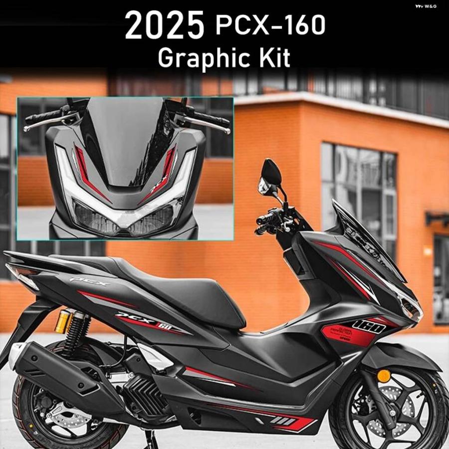並行輸入品ホンダPCX160 2025年モデル バイク ステッカー グラフィック