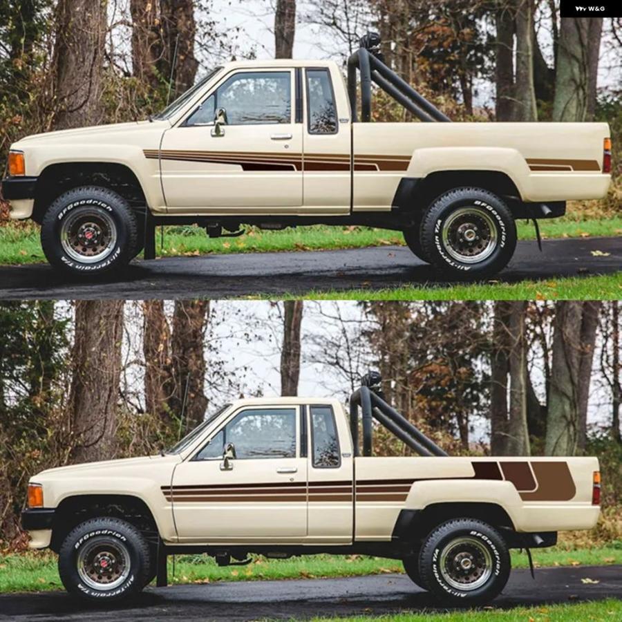 並行輸入品 トヨタ ハイラックス 2ドア用 車用ビニール ステッカー
