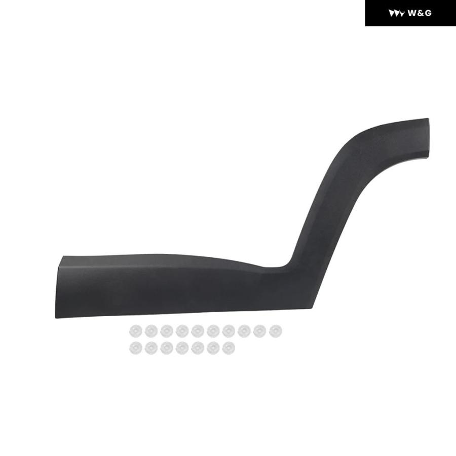 1個 車用 リアドア サイドモールディング トリム ドア パネル ABS