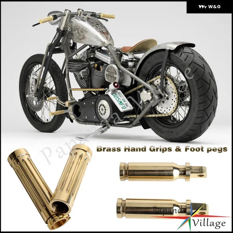 オートバイ バイク 1インチ 25MM 真鍮ハンド グリップ 10MM マウント