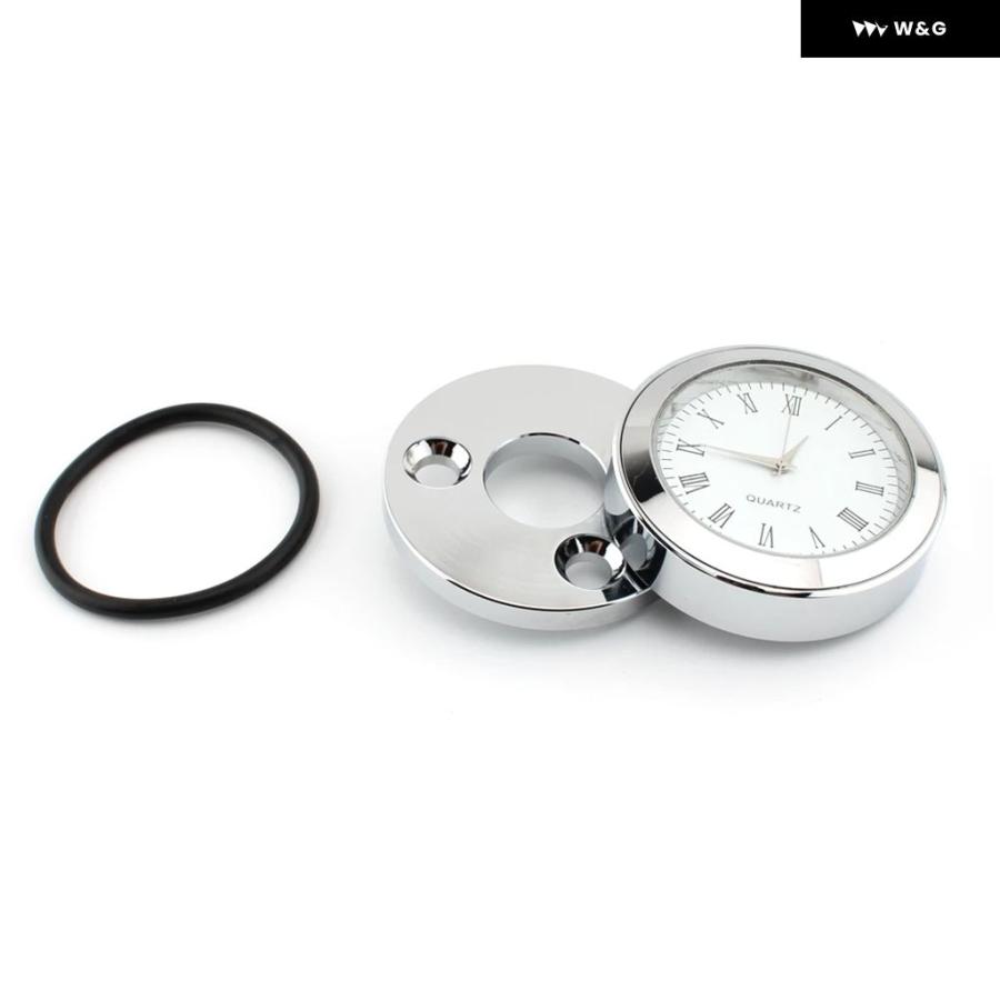 並行輸入品フォーク ロック 時計カバー ハーレー ロードキング ホワイトダイヤル 防水_3