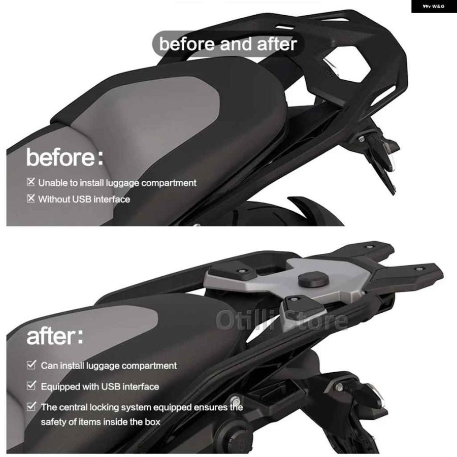 並行輸入品オートバイ バイク BMW R1300GS GS1300 1300 2023-2025 リア ボックス サドルバッグ ラック キャリア トップケース ブラケット ホルダーの画像