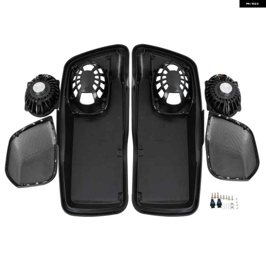 並行輸入品オートバイ バイク サドルバッグ 蓋 5インチ 7インチ スピーカー 付き ハーレー ツーリング エレクトラ ストリート グライド 2014-2024_10