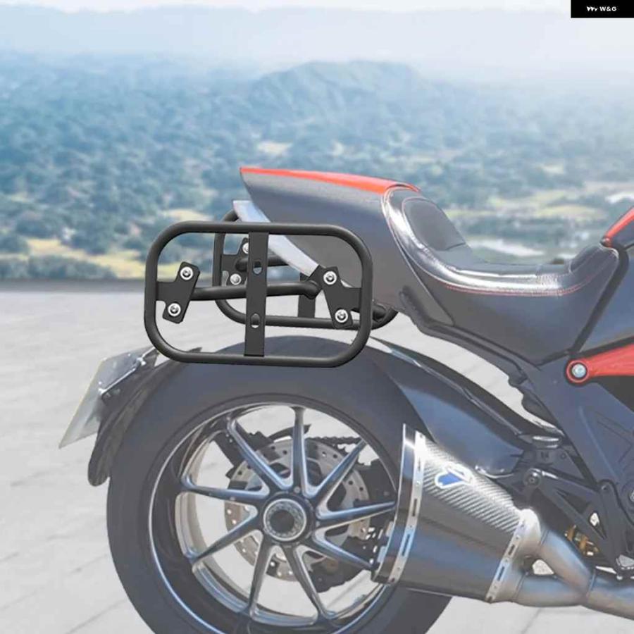 並行輸入品ドゥカティ ディアベル 1200 2011-18 オートバイ バイク サイドラゲッジラック サドルバッグ サポート バー マウント ブラケット_5