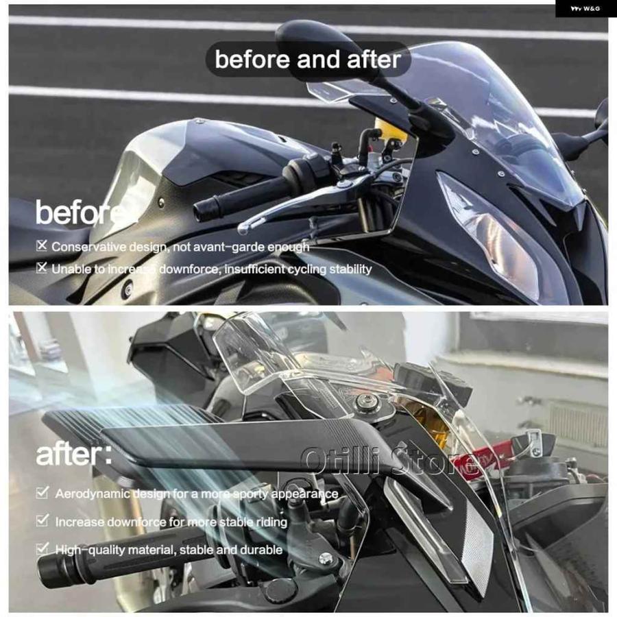 並行輸入品オートバイ バイク BMW S1000RR バックミラー ウィング