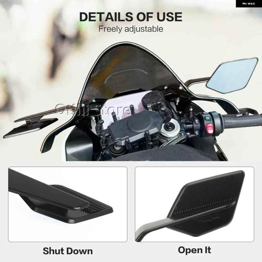 並行輸入品オートバイ バイク BMW S1000RR バックミラー ウィング
