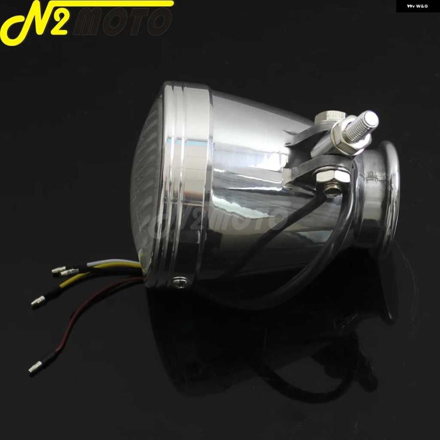 並行輸入品クローム H4 12V 60/55W オートバイ バイク ヘッドライト 4
