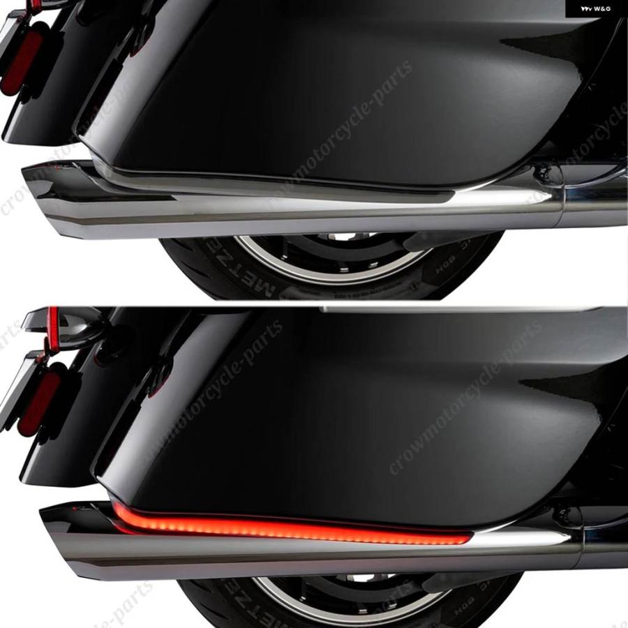 並行輸入品INDIAN CHIEFTAIN ROADMASTER SPRINGFIELD オートバイ スモークトレーサー リア サドルバッグ LED ターン/ ブレーキライト_4