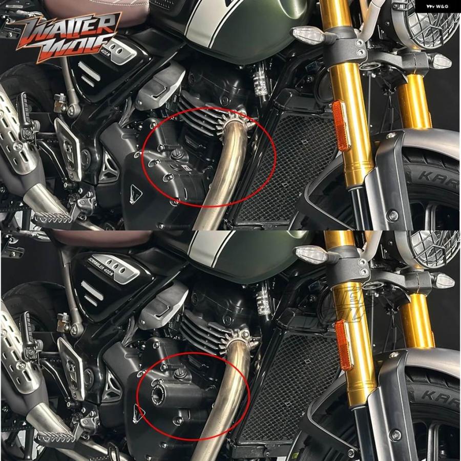並行輸入品 2025年フォーリングプロテクションスピード400スクランブラー400X バイク フレーム スライダー ガード クラッシュ プロテクター_7