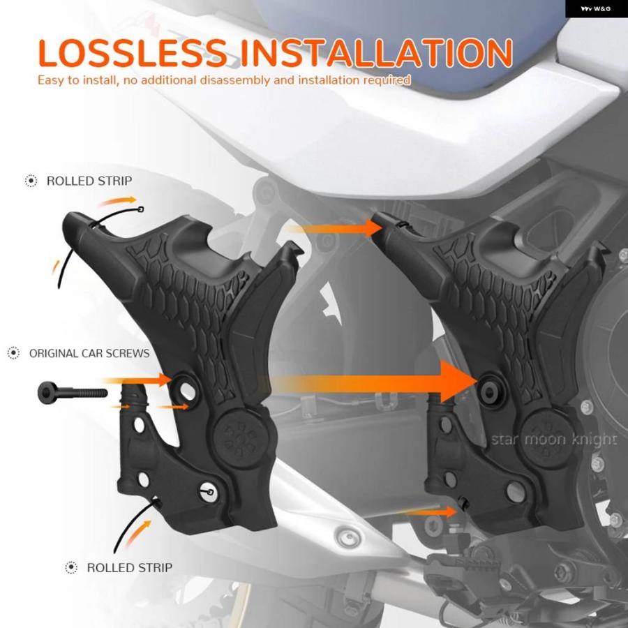 並行輸入品 ホンダ トランザルプ XL750 XL 750 2023 - バイク フレーム ガード フレーム プロテクション サイド プロテクター 傷防止の画像