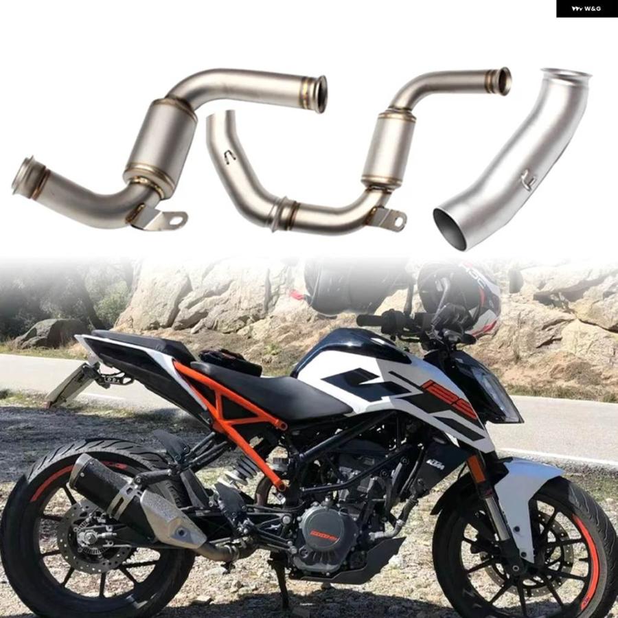 並行輸入品 バイク エキゾーストマフラー ミドルミドル パイプ 触媒