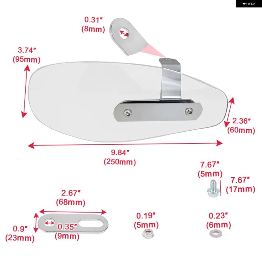 ブランド登録なし - 並行輸入品 自動二輪車 せつ然たる 手持ち部分赤ちょうちん お手手かばい立て プロテクター 冷ややかさ気流 ディフレクター 遮蔽物 ハーレー ホンダ ヤマハ クリーヴァ