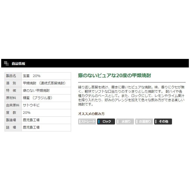 宝星 甲類焼酎 20度 900ml 12本セット 本坊酒造 焼酎ハイボール 送料