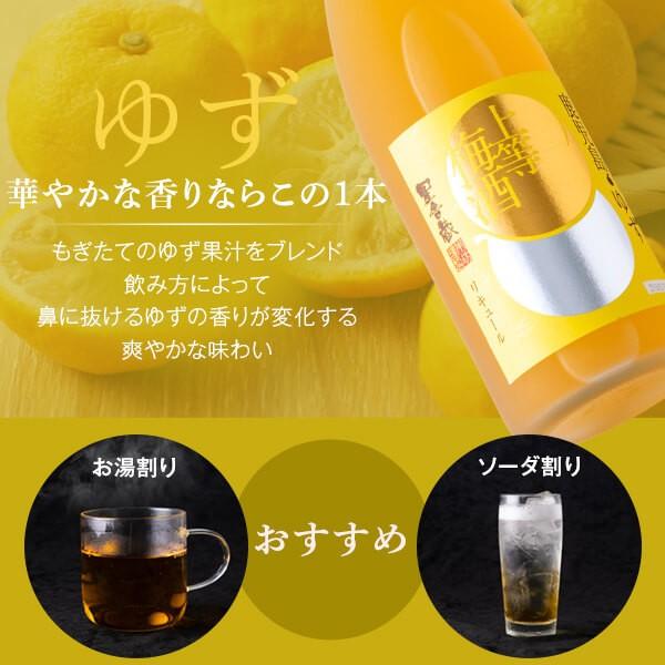星舎 梅酒 上等梅酒 ゆず 10度 720ml 12本セット 本坊酒造 柚子梅酒 