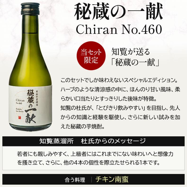 本坊酒造 杜氏厳選 芋焼酎 飲み比べセット 300ml 5本 化粧箱入り