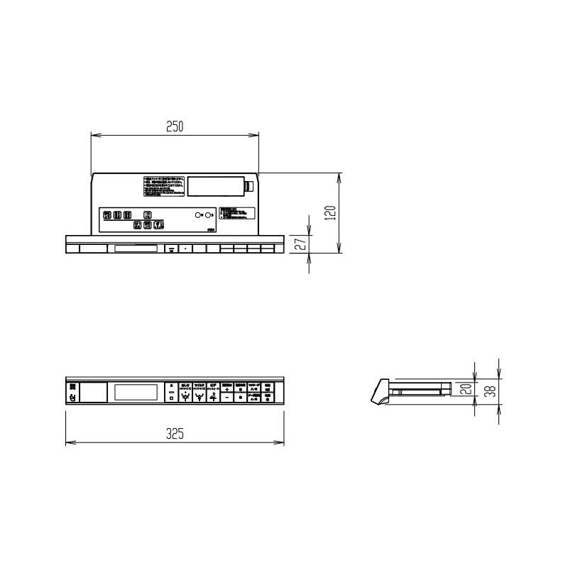 LIXIL シャワートイレ用スマートリモコン 2021年度グッドデザイン賞】温水洗浄便座一体型便器操作用リモコン