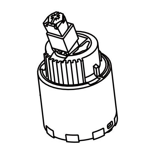 LIXIL（リクシル） A-9598 シングルレバー混合水栓用ヘッドパーツ LF