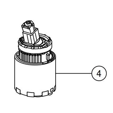 LIXIL（リクシル） A-9698-10 シングルレバー混合水栓用ヘッドパーツ