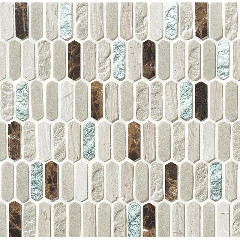 名古屋モザイク テソローネ CLS-色［ケース］34×10六角形［裏ネット