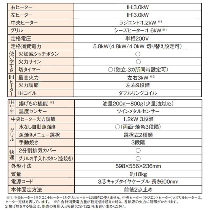 三菱電機（MITSUBISHI ELECTRIC） CS-G321M 三菱 IHクッキングヒーター