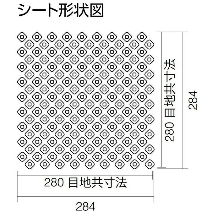 LIXIL（リクシル） 鹿の子 DTL-17P1/KNK-1[シート] 和 モザイクタイル 