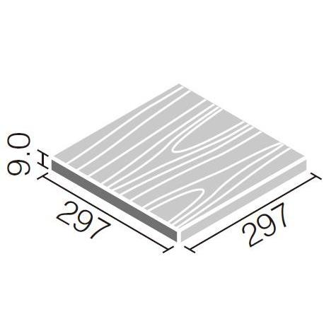 サーモタイル　ヒノキ　300mm角平(浴室床タイプ)　IFT-300　HNK-31