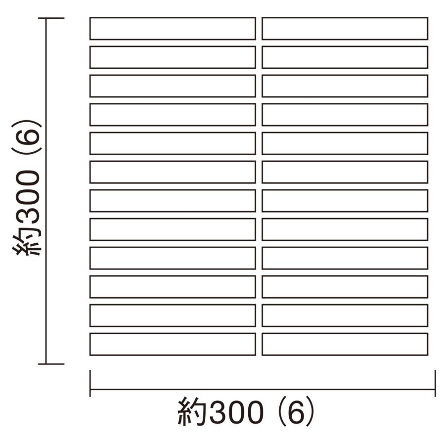 名古屋モザイク 華窯ボーダー KB-M-81 シート販売 144×19ボーダー