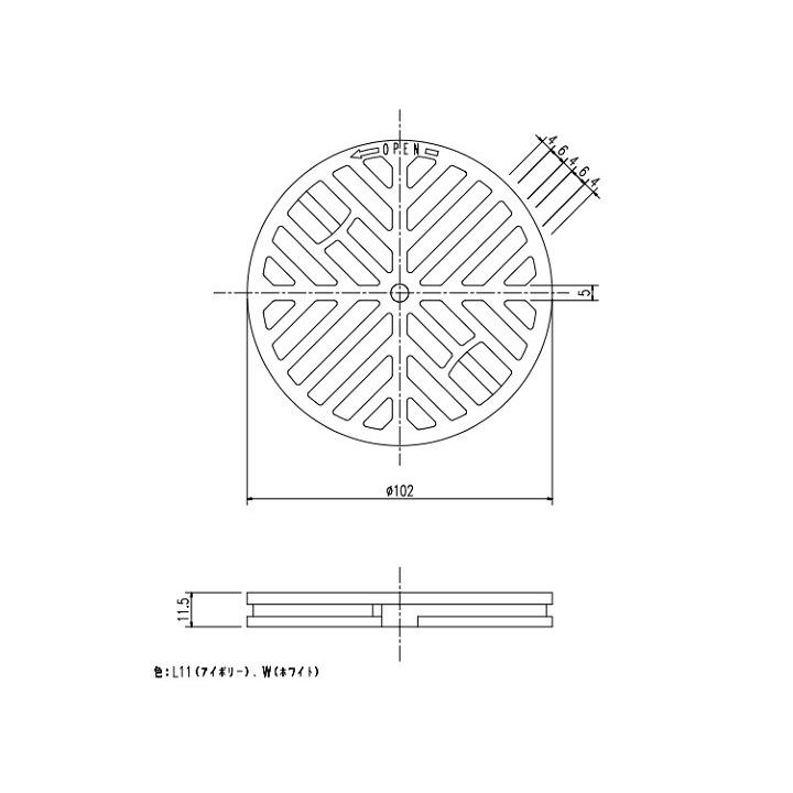 LIXIL(INAX) 排水目皿 M-1835/L11｜home-design｜02