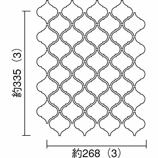 NLA-MIX-10［シート］ コラベル 64X56異形 Aパターン紙貼り 名古屋