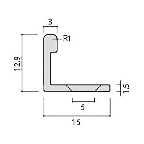 LIXIL（リクシル） SM-2700L/B 装飾見切り材(床用) 床見切りL(真鍮