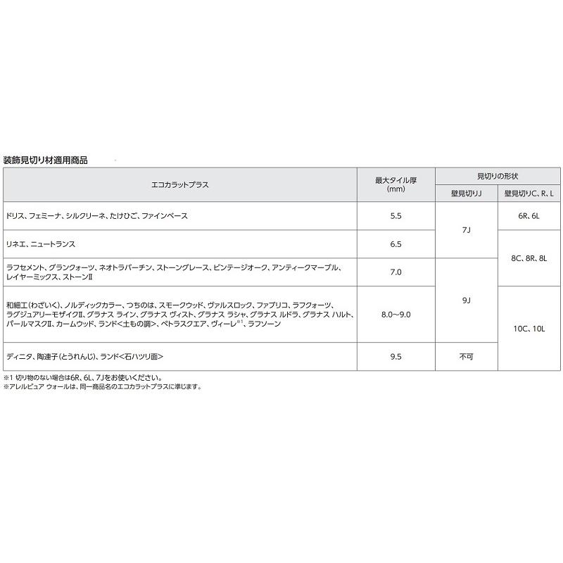 SM-2700L/MB-6(ブラック)　装飾見切り材(壁用)　壁見切り6L　LIXIL（INAX）｜home-design｜03