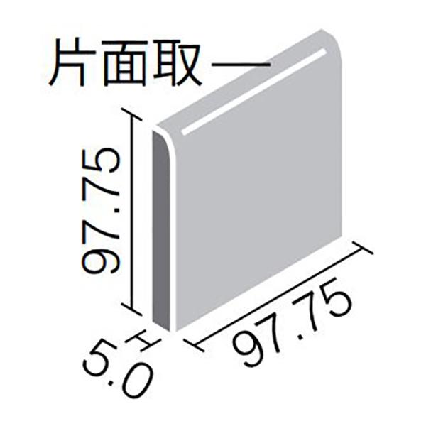 ミスティパレット ブライト釉 100mm角片面取 SPKC-1060/B1003[バラ]｜home-design｜02