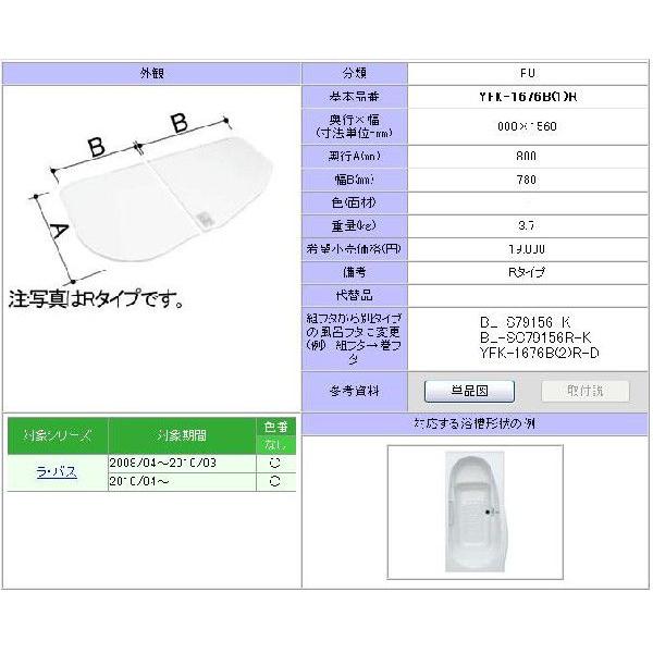LIXIL（リクシル） YFK-1676B(1)R 1600用組フタ(2枚) LIXIL(INAX