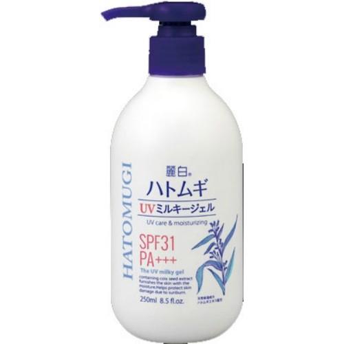 【あわせ買い1999円以上で送料お得】熊野油脂 麗白 ハトムギ UVミルキージェル 250ml (4513574027732)｜home-life