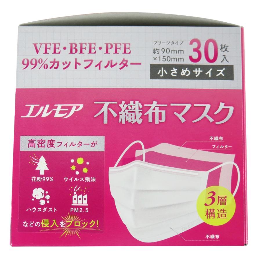 あわせ買い1999円以上で送料お得)カミ商事 エルモア 不織布マスク