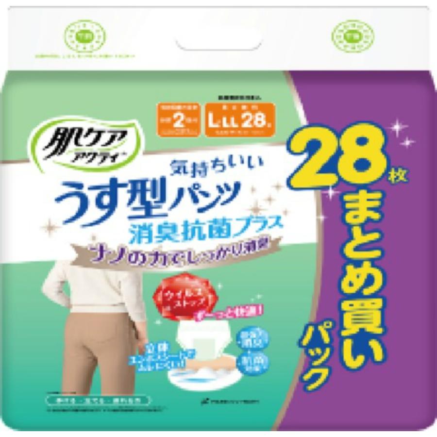 上等 日本製紙クレシア 肌ケア アクティ長時間パンツ 消臭抗菌プラス L 